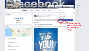 Sharing the page will get us that much closer to our goal of two extra days!